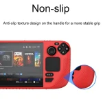 For Steam Deck V3 Non-slip Silicone Protective Case for Pocket Consoles, V3(Black), V3(Red), V3(Green) - Image 4