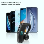 V19S Wireless Bluetooth Headset Digital Display With Charging Bin Mobile Power Function, With Charging Bin Black, With Charging Bin Blue - Image 3