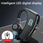 V19S Wireless Bluetooth Headset Digital Display With Charging Bin Mobile Power Function, With Charging Bin Black, With Charging Bin Blue - Image 5