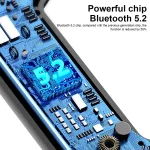 V19 Bone Conduction Digital Display Stereo Hanging Ear Sports Bluetooth Headset, V19 Blue, V19 Green, V19 Black, V19 White, V19 Pink - Image 2