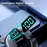 V19 Bone Conduction Digital Display Stereo Hanging Ear Sports Bluetooth Headset, V19 Blue, V19 Green, V19 Black, V19 White, V19 Pink - Image 4
