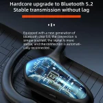 YX02 With Digital Display Hanging Ear Bone Conduction Bluetooth Headset, YX02 Pink, YX02 Black, YX02 Grey, YX02 Red - Image 4