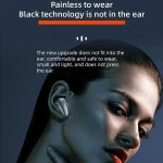 YX02 With Digital Display Hanging Ear Bone Conduction Bluetooth Headset, YX02 Pink, YX02 Black, YX02 Grey, YX02 Red - Image 5