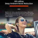 YX02 With Digital Display Hanging Ear Bone Conduction Bluetooth Headset, YX02 Pink, YX02 Black, YX02 Grey, YX02 Red - Image 6