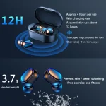E7s Digital Sports Waterproof TWS Bluetooth 5.0 In-Ear Headphones, E7s (Black), E7s (White), E7s (Yellow), E7s (Blue), E7s (Pink), E7s (Green) - Image 5