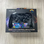 For Switch Pro Wireless Bluetooth Gamepad With LED Light Wake Up Function, Transparent With LED - Image 6
