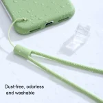 10pcs  Silicone Woven Pattern  Cell Phone Lanyard Anti-loss Hand Rope, Dark Night Green, White, Grass Purple, Light Green, Clove Purple, Antique White, Black, Red, Matcha Green, Lemon Yellow... - Image 4