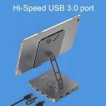Blueendless 4K HD 60Hz Type-C/USB-C Expansion Dock Mobile Phone Tablet Holder , Spec:, 10 in 1, 11 in 1 - Image 4