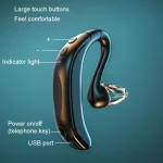 M-800 Left and Right Rotation Business Stereo Bluetooth Earphone, M-800 Grey, M-800 Skin Color, M-800 White, M-800 Black, M-800 Blue - Image 5