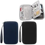YK05 EVA Hard Shell Anti-Shock Anti-Fall Mobile Hard Disk Double-layer Digital Storage Bag, YK05 (Blue), YK05 (Black) - Image 2