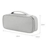 SM13 Multifunctional Digital Accessories Waterproof and Shock-absorbing Storage Bag, 25x6.5x12cm(Gray), 25x6.5x12cm(Dark Gray), 25x6.5x12cm(Navy Blue), 25x6.5x12cm(Pink), 25x6.5x12cm(Black) - Image 3