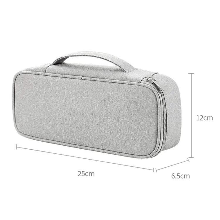 TBD0603384701_B2.webp SM13 Multifunctional Digital Accessories Waterproof and Shock-absorbing Storage Bag, 25x6.5x12cm(Gray), 25x6.5x12cm(Dark Gray), 25x6.5x12cm(Navy Blue), 25x6.5x12cm(Pink), 25x6.5x12cm(Black) - Image 3