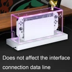 035 for Nintendo Switch/Oled Game Console Display Luminous Base Dustproof Cover, Spec:, Light Base, Transparent, White Label, Black Label, Handle, Jet Warrior, Noble, Gengar - Image 4