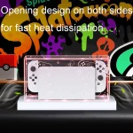 035 for Nintendo Switch/Oled Game Console Display Luminous Base Dustproof Cover, Spec:, Light Base, Transparent, White Label, Black Label, Handle, Jet Warrior, Noble, Gengar - Image 5