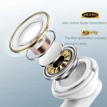 REMAX CozyPods W7N ANC+ENC Dual Noise Canceling Call Bluetooth Headphones, W7N - Image 4