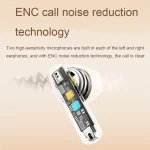 REMAX CozyBuds 2E ENC Dual-microphone Noise Canceling Wireless Bluetooth Headphones - Image 3