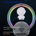 Y-598 Suspended Astronaut Bluetooth Speaker RGB Light Subwoofer Ornament,Spec:, 598A Golden, 598A Silver, 598B Golden, 598B Silver, 598A Golden+Gift Bag, 598A Silver+Gift Bag, 598B Golden+Gift Bag... - Image 5