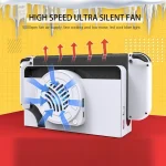 For Nintendo Switch OLED SWL138 Game Console Cooling Fan Host Storage Base Cooling Bracket, SWL138 - Image 4