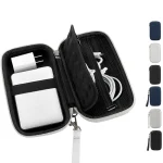 YK03 Multifunctional EVA Hard Shell Shockproof and Anti-drop Digital Storage Bag, Gray, Navy Blue, Black, with Handle (Gray), with Handle (Navy Blue), with Handle (Black), with Airbags (Gray)... - Image 2