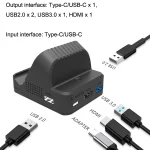 For Nintendo Switch / Switch OLED SW300 HDMI Video Casting Converter Cooling Fan Base Charger, Cooling Fan Base Charger - Image 4