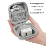 Baona Leather Digital Headphone Cable U Disk Storage Bag, Small Square Gray, Small Square Black, Rectangular Gray, Rectangular Black, Large Square Gray, Large Square Black - Image 3