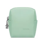 Baona BN-G003 Leather Mini Portable Multifunctional Digital Storage Bag, Zipper Green, Zipper Pink, Zipper Light Apricot Color, Zipper Blue, Zipper Purple, Zipper Black, Zipper Dark Blue, Zipper Gray