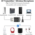 For PS4 / PS5 / PC HS-PS5101 Bluetooth 5.0 Adapter Audio Receiver Wireless Headset Transmitter, Headset Transmitter - Image 6