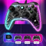 S03 Glare Transparent Wired Gamepad for Nintendo Switch/Sony PS/Computer, Black, White - Image 8