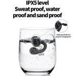 M10 IPX5 Waterproof Ear Clip Bluetooth Earphones, Style:, M10 Single White, M10 Single Pink, M10 Single Skin Color, M10 Single Green, M10 Single Black, M10 Doble White, M10 Doble Pink, M10 Doble Gr... - Image 5