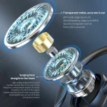 S260 Hanging Ear With Charging Bin Digital Display Stereo Bluetooth Earphones, S260 Black - Image 2