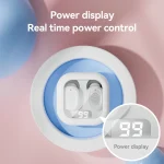 With Charging Bin Stereo Wireless Bluetooth Earphones, Style:, BY17 Black, BY17 White, BY18 Digital Display Black, BY18 Digital Display White - Image 4