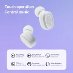 With Charging Bin Stereo Wireless Bluetooth Earphones, Style:, BY17 Black, BY17 White, BY18 Digital Display Black, BY18 Digital Display White - Image 5