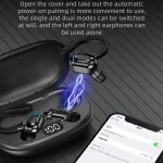F8 Hanging Ear Stereo Wireless Bluetooth Earphones With Charging Bin, With Charging Bin(Blue Double Ear), With Charging Bin(Black Double Ear), With Charging Bin(Red Double Ear)... - Image 4