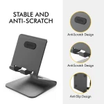 AhaStyle ST02 Mobile Phone Aluminum Alloy Fixed Bracket Storage Charging Base, ST02 (Black), ST02 (Rose Gold), ST02 (Silver) - Image 3