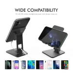 AhaStyle ST01 Double Swivel Aluminum Alloy Convenient Phone Charging Stand Base, ST01 (Black), ST01 (Silver) - Image 4