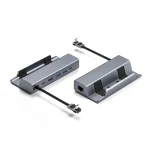 For Steam Deck HDMI+RJ45+2 USB 3.0 +USB-C/Type-C 3.0+USB-C PD 100W  6-In-1 Base Docking Station Bracket - Image 2