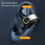 GD28 IPX4 Waterproof Single-ear Lightweight Clip Ear Bluetooth Earphone, GD28 Single Black, GD28 Single White - Image 8