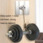 B87 Punch-free Tablet PC Aluminum Alloy Bracket Bathroom Kitchen Adhesive Wall Phone Holder, B87 (Silver Gray) - Image 8