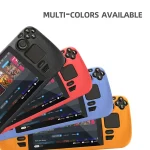 For Steam Deck Hifylux ST-PF14 Game Console Silicone Case Anti-scratch Non-slip Handheld Case Lanyard, Silicone Case Black, Silicone Case Blue, Silicone Case Red, Silicone Case Orange - Image 6