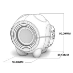 M18 Mini Space Panda Shape Wireless Bluetooth Speaker Desktop Portable Cartoon Audio - Image 3