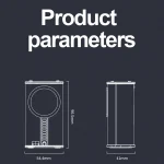 K07 Transparent Mecha Small Steel Cannon Bluetooth Speaker Sound and Light Rhythm TWS Series Wireless Audio, K07 (Orange), K07 (Black) - Image 3