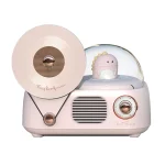 Y02 Retro Vinyl Record Player Wireless Bluetooth Speaker Ambient Light Aromatherapy Bluetooth Audio, Y02 (Pink), Y02 (Green), Y02 (White), Y02 (Blue)