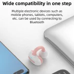 M-S8 Wireless Stereo Single Ear Clip-on Bluetooth Earphone, M-S8 Single Black, M-S8 Single Gray, M-S8 Single Pink, M-S8 Single Blue - Image 4