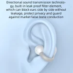 M-S8 Wireless Stereo Single Ear Clip-on Bluetooth Earphone, M-S8 Single Black, M-S8 Single Gray, M-S8 Single Pink, M-S8 Single Blue - Image 9