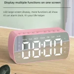 Outdoor Portable Card Bluetooth Speaker Small Clock Radio, G10 Black 1400mAh, G10 White 1400mAh, Q5 Black 1400mAh, Q5 White 1400mAh, Q5 Pink 1400mAh, Q5 Red 1400mAh, Q5 Pink 2800mAh - Image 11