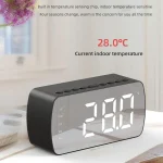 Outdoor Portable Card Bluetooth Speaker Small Clock Radio, G10 Black 1400mAh, G10 White 1400mAh, Q5 Black 1400mAh, Q5 White 1400mAh, Q5 Pink 1400mAh, Q5 Red 1400mAh, Q5 Pink 2800mAh - Image 12