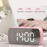 Outdoor Portable Card Bluetooth Speaker Small Clock Radio, G10 Black 1400mAh, G10 White 1400mAh, Q5 Black 1400mAh, Q5 White 1400mAh, Q5 Pink 1400mAh, Q5 Red 1400mAh, Q5 Pink 2800mAh - Image 13