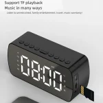 Outdoor Portable Card Bluetooth Speaker Small Clock Radio, G10 Black 1400mAh, G10 White 1400mAh, Q5 Black 1400mAh, Q5 White 1400mAh, Q5 Pink 1400mAh, Q5 Red 1400mAh, Q5 Pink 2800mAh - Image 14