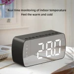 Outdoor Portable Card Bluetooth Speaker Small Clock Radio, G10 Black 1400mAh, G10 White 1400mAh, Q5 Black 1400mAh, Q5 White 1400mAh, Q5 Pink 1400mAh, Q5 Red 1400mAh, Q5 Pink 2800mAh - Image 9