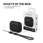 For AirPods Pro 2 AhaStyle PT187 Silicone One-Piece Protective Case With Lanyard Case - Image 3
